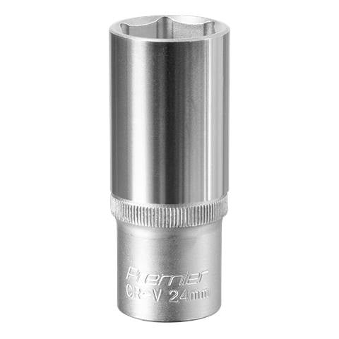 Premier Deep Socket 1/2"Sq Drive 24mm