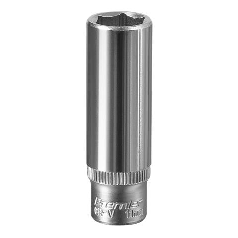 Premier Deep Socket 1/4"Sq Drive 11mm