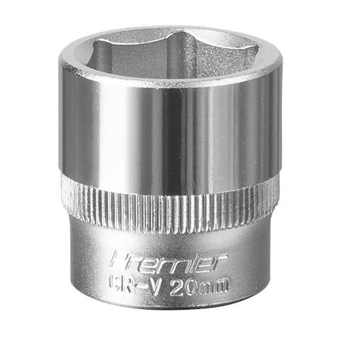 Premier Socket 3/8"Sq Drive 20mm