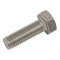 Stainless Steel Hex Head Set Screw DIN 933 - M8 X 25 A2 - Pack of 50