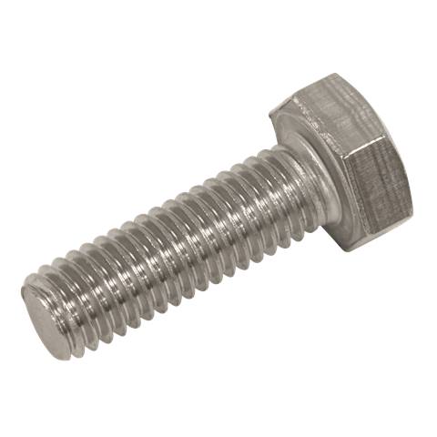 Stainless Steel Hex Head Set Screw DIN 933 - M8 X 25 A2 - Pack of 50