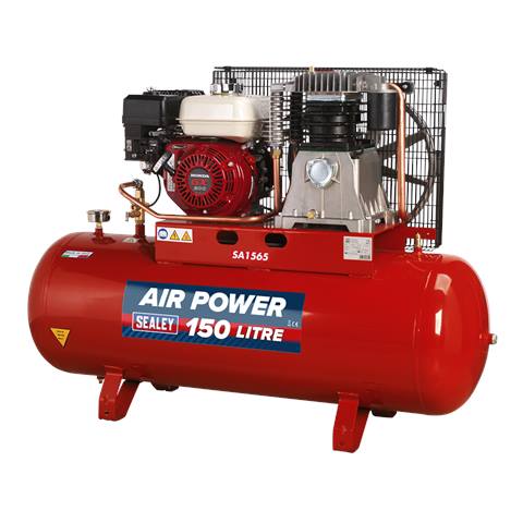 150L Belt Drive Air Compressor with Petrol Engine 6.5hp