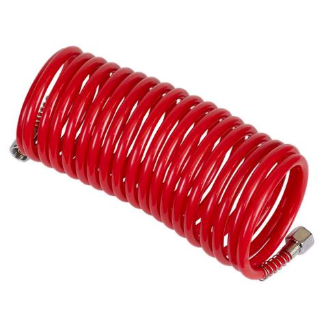 PE Coiled Air Hose with 1/4"BSP Unions 5m x 5mm