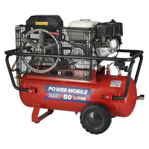 50L Belt Drive Air Compressor with Petrol Engine 5.5hp