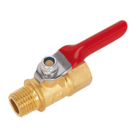 Lever Ball Valve 1/4"BSPT Male x 1/4"BSP Female