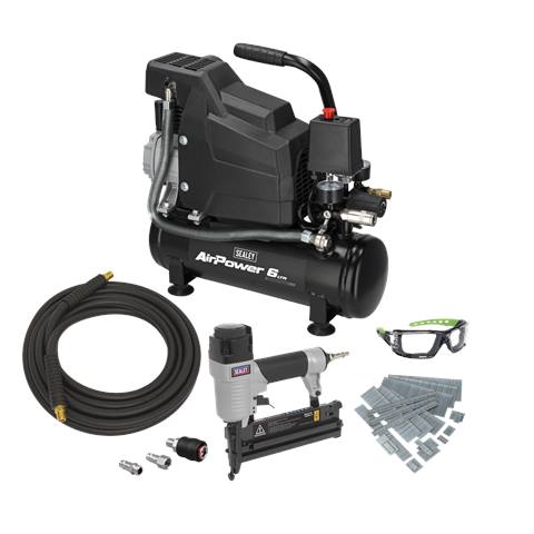 Air Compressor/Air Nail/Staple Gun Kit