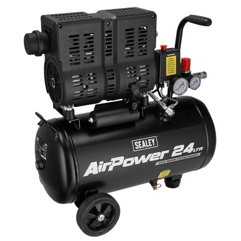 24L Low Noise Oil Free Direct Drive Air Compressor 1hp