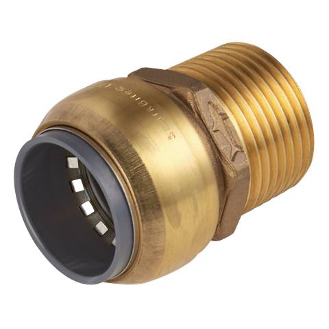 SharkBite® Brass Straight Adaptor 15mm x 1/2"BSPT
