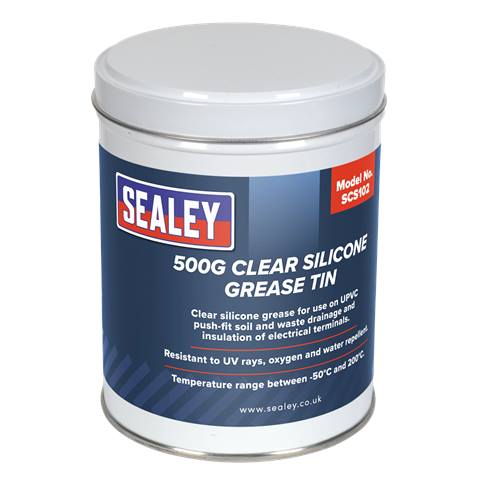 Clear Silicone Grease Tin 500g