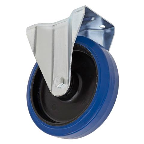 160mm Castor Wheel with Fixed Plate