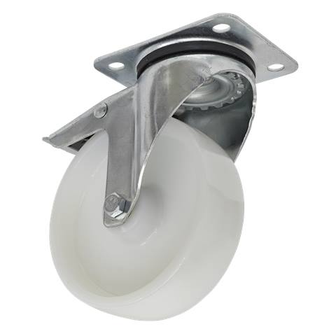 125mm Castor Wheel with Swivel Plate & Total Lock