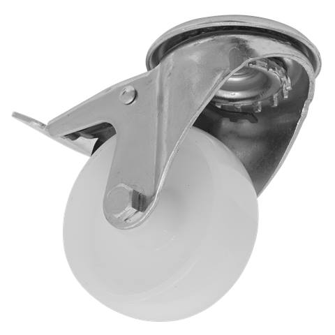 80mm Castor Wheel with Bolt Hole & Total Lock