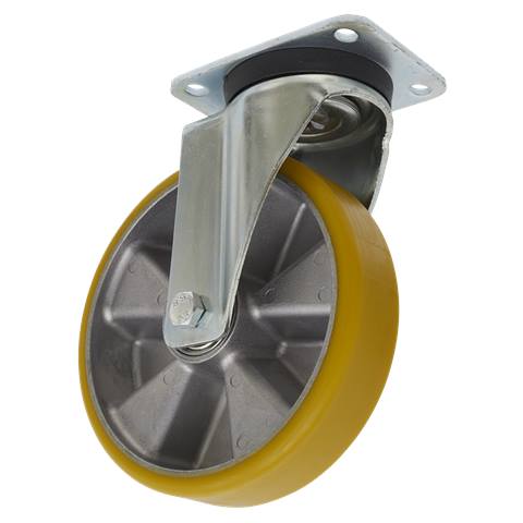 200mm Castor Wheel with Swivel Plate