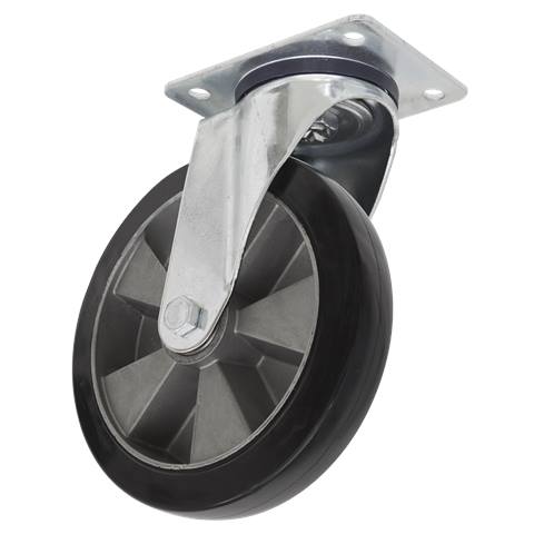 200mm Castor Wheel with Swivel Plate