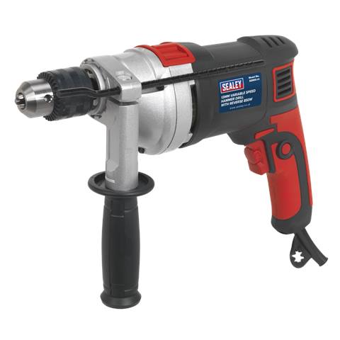 13mm Variable Speed Hammer Drill with Reverse 850W/230V