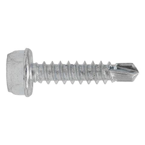 Zinc Plated Self-Drilling Hex Head Screw 4.2 x 19mm - Pack of 100