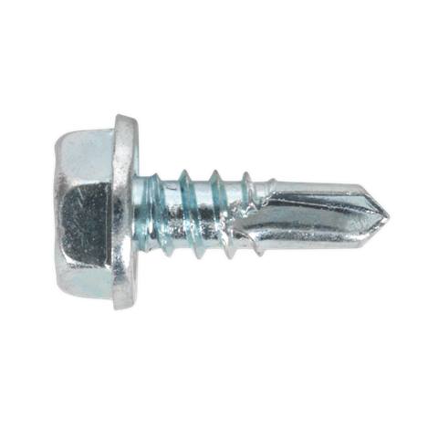Zinc Plated Self-Drilling Hex Head Screw 4.8 x 13mm - Pack of 100