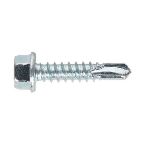 Zinc Plated Self-Drilling Hex Head Screw 5.5 x 25mm - Pack of 100