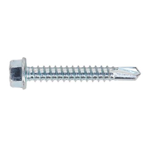 Zinc Plated Self-Drilling Hex Head Screw 5.5 x 38mm - Pack of 100