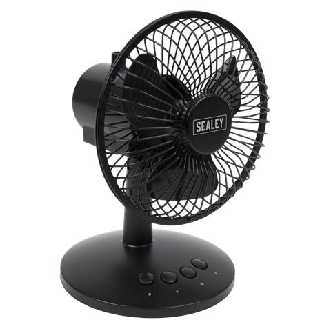 6" Small Oscillating USB Desk Fan 3-Speed