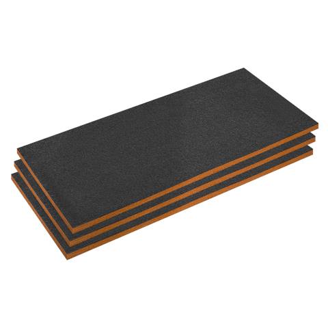 Easy Peel Shadow Foam® 1200 x 550 x 30mm, Orange/Black - Pack of 3