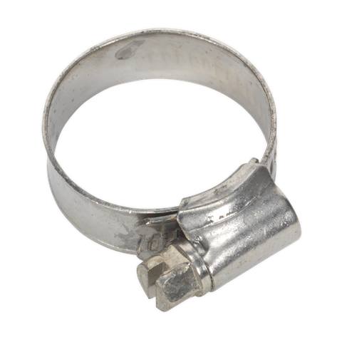 Stainless Steel Hose Clip 16-27mm - Pack of 10