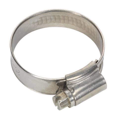 Stainless Steel Hose Clip 25-38mm - Pack of 10