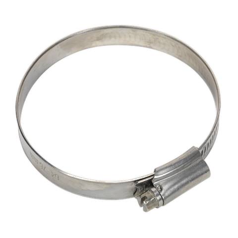 Stainless Steel Hose Clip 64-76mm - Pack of 10