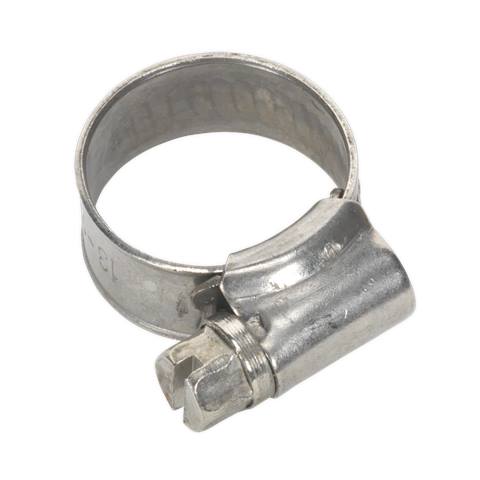 Stainless Steel Hose Clip 13-19mm - Pack of 10