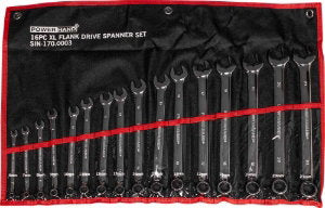 Powerhand 16Pc XL Flank Drive Spanner Set
