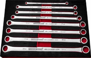 Powerhand 8 Pc XXL Double Ring Spanner Set