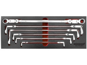 Powerhand 6pc XL Flexible Ratchet Wrench Set