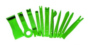 11 Pc Trim Removal Tool Set High Vis Green