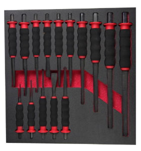 15pc Powerhand Ergonomic Soft Grip Punch set