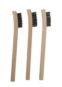 Stainless bristle 13mm wire brushes (3 Pack)
