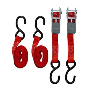 2 Pc Ratchet Strap Set 25mm x 4.5m