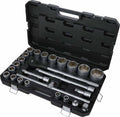 Powerhand 3/4" Chrome Socket Set 25PC 6PT 19 to 65mm