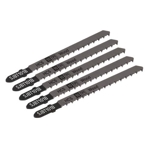 Jigsaw Blade for Hard Wood 100mm 10tpi - Pack of 5