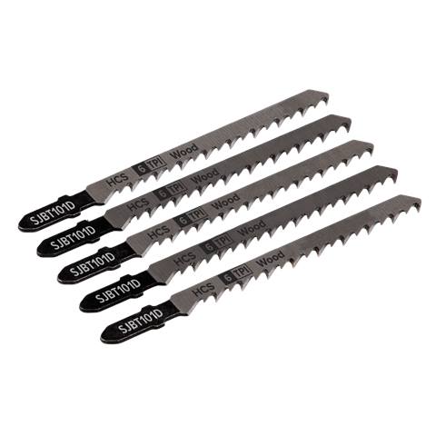 Jigsaw Blade for Hard Wood 100mm 6tpi - Pack of 5