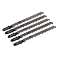 Jigsaw Blade for Hard Wood 100mm 6tpi - Pack of 5