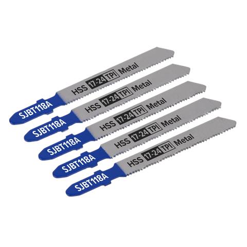 Jigsaw Blade for Metal 92mm 17-24tpi - Pack of 5