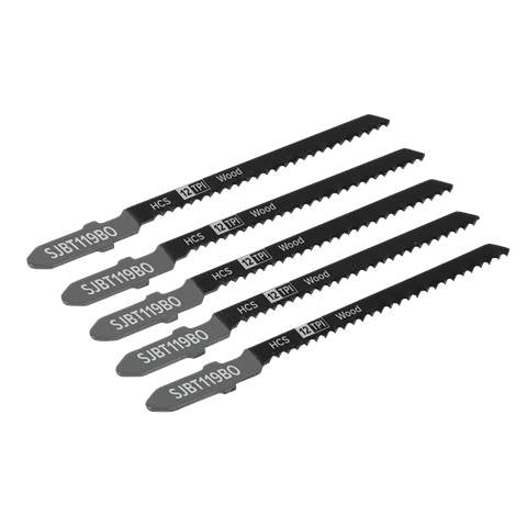 Jigsaw Blade for General Wood 75mm 12tpi - Pack of 5