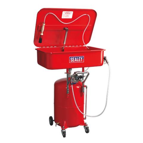 Air Operated Mobile Parts Washer 50L with 65L Reservoir