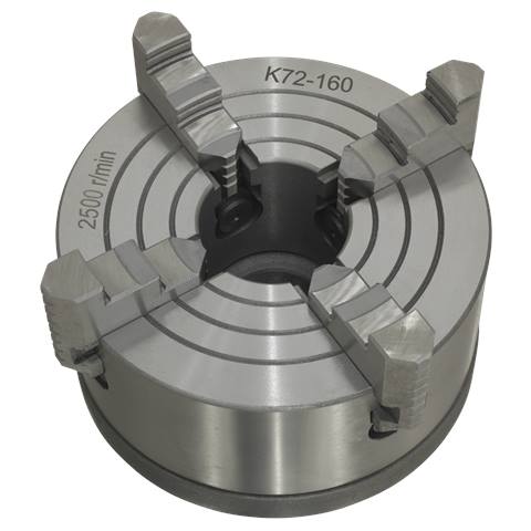 Independent Chuck with Back Plate 4-Jaw
