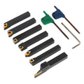 Indexable Lathe Turning Tool Set 10mm 7pc