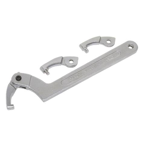 Adjustable C-Spanner Hook & Pin Wrench Set 51-121mm 4pc