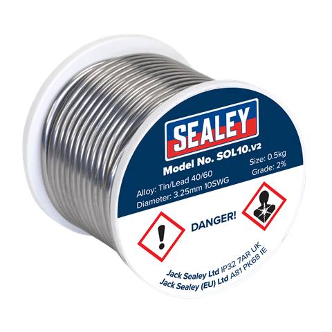Quick Flow Solder Wire 3.25mm/10SWG 0.5kg Reel