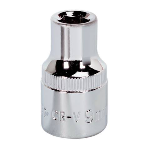 Premier Fully Polished Socket 1/2"Sq Drive 9mm