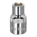 Premier Fully Polished Socket 1/2"Sq Drive 10mm