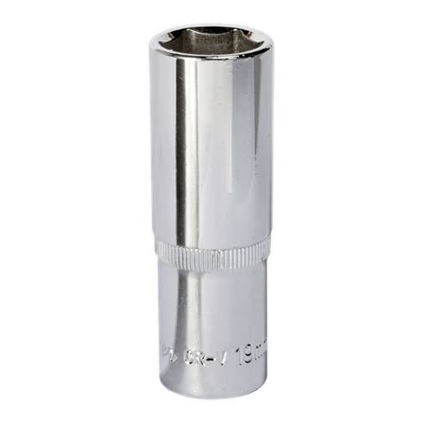 Premier Fully Polished Deep Socket 1/2"Sq Drive 19mm
